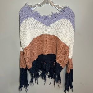 Frayed Boutique Sweater